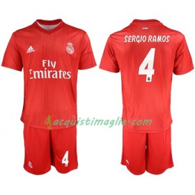 Divisa di Calcio Real Madrid Sergio Ramos 4 Bambino Terza 2018/2019